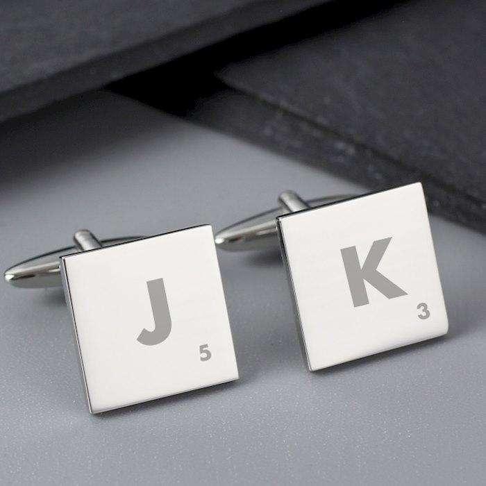 Personalised Initials and Age Square Cufflinks - Myhappymoments.co.uk