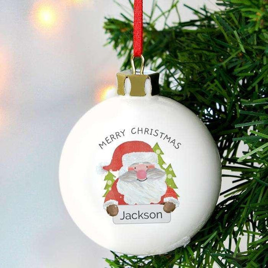 Personalised Santa Claus Bauble - Myhappymoments.co.uk