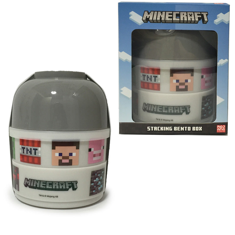 Minecraft Faces Stacked Round Bento Lunch Box