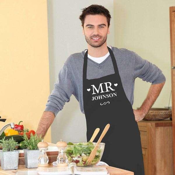 Personalised Mr & Mrs Aprons - Myhappymoments.co.uk