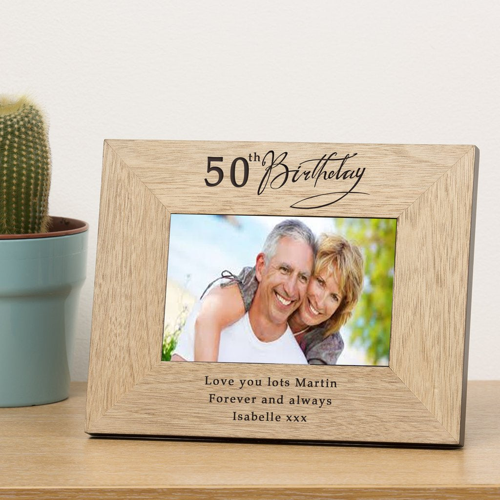 Personalised Age Birthday Photo Frame - Myhappymoments.co.uk