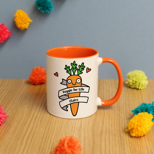 Personalised Veggie For Life Mug