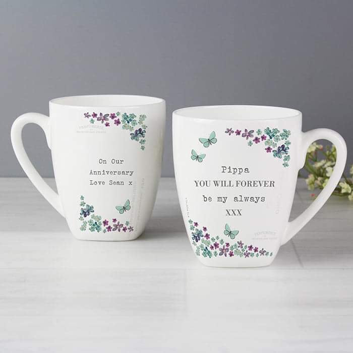 Personalised Forget Me Not Latte Mug - Myhappymoments.co.uk