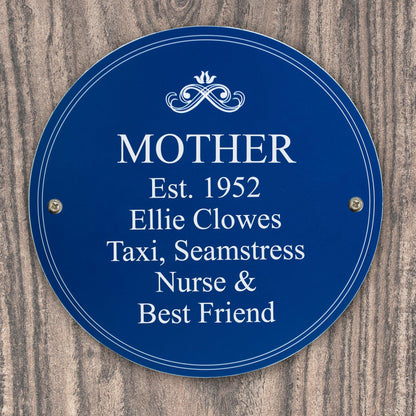 Personalised Heritage Plaque - Myhappymoments.co.uk