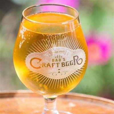 Round Personalised Craft Beer Glass - Myhappymoments.co.uk