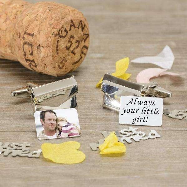 Personalised Message And Photo Envelope Cufflinks - Myhappymoments.co.uk