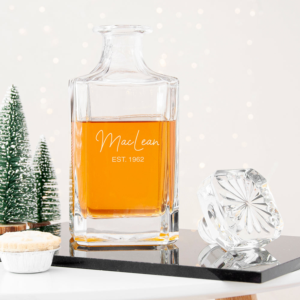 Personalised Classic Signature Square Decanter