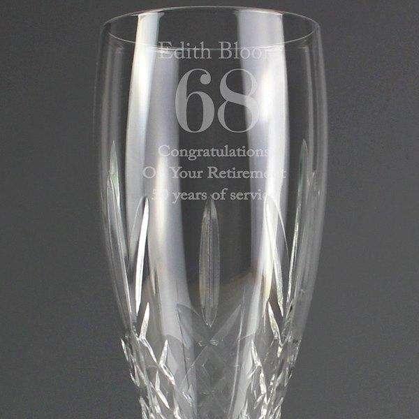 Personalised Special Occasion Cut Crystal Champagne Flute - Myhappymoments.co.uk