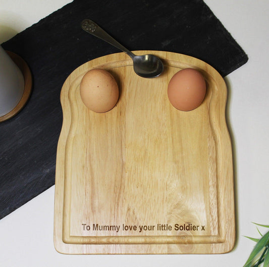 Personalised Egg and Soldiers Board