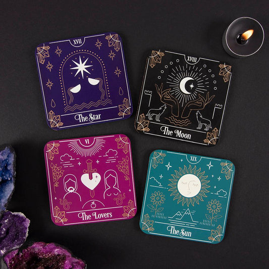 Tarot Card 4 Coaster Set