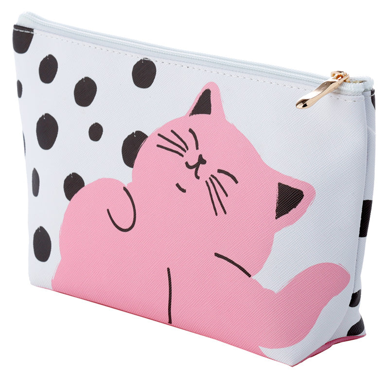 Cat's Life Medium PVC Toiletry Makeup Wash Bag