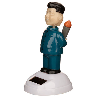 Solar Powered Dancing Dictator Rocket Man Toy - Myhappymoments.co.uk