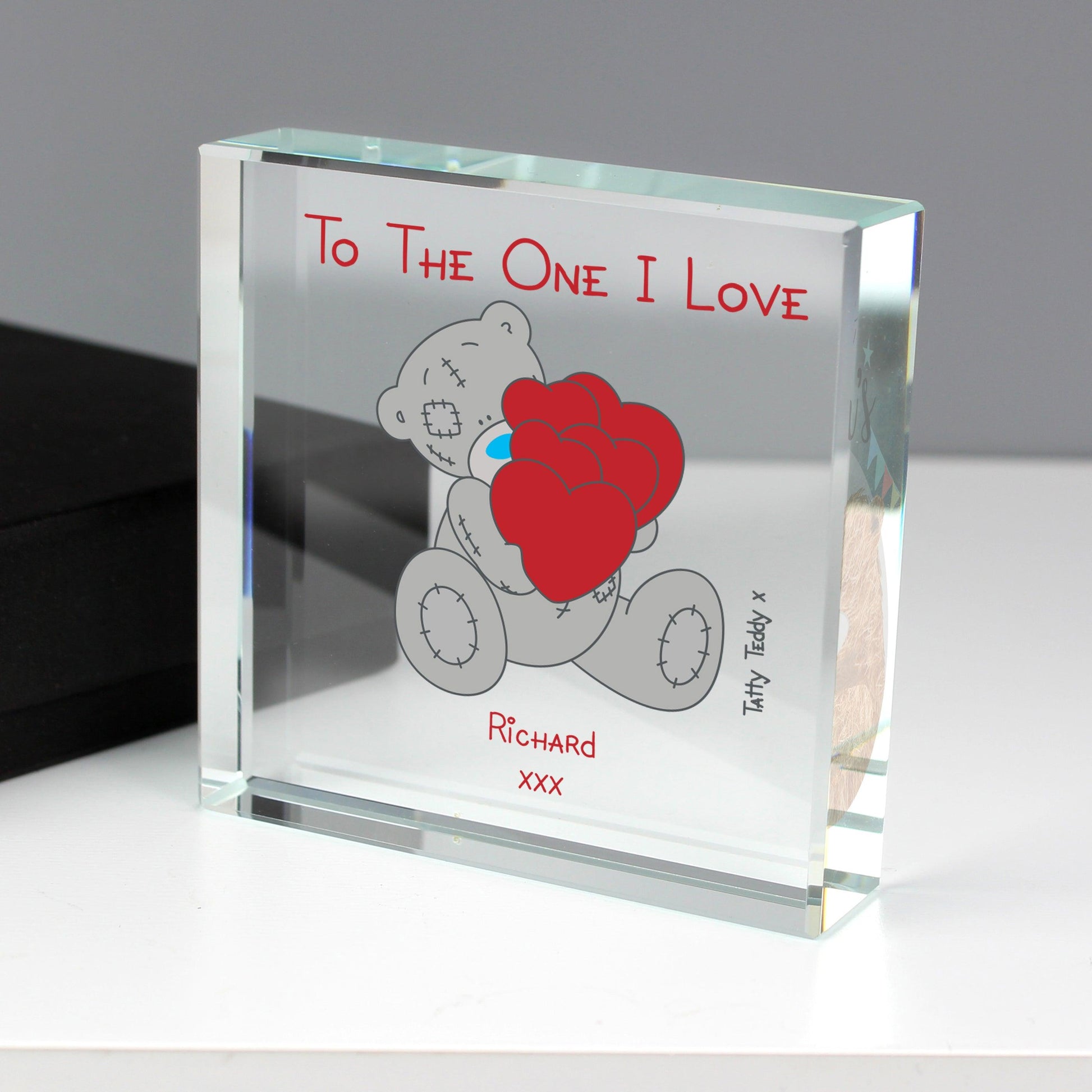 Personalised Me to You Big Heart Large Crystal Token