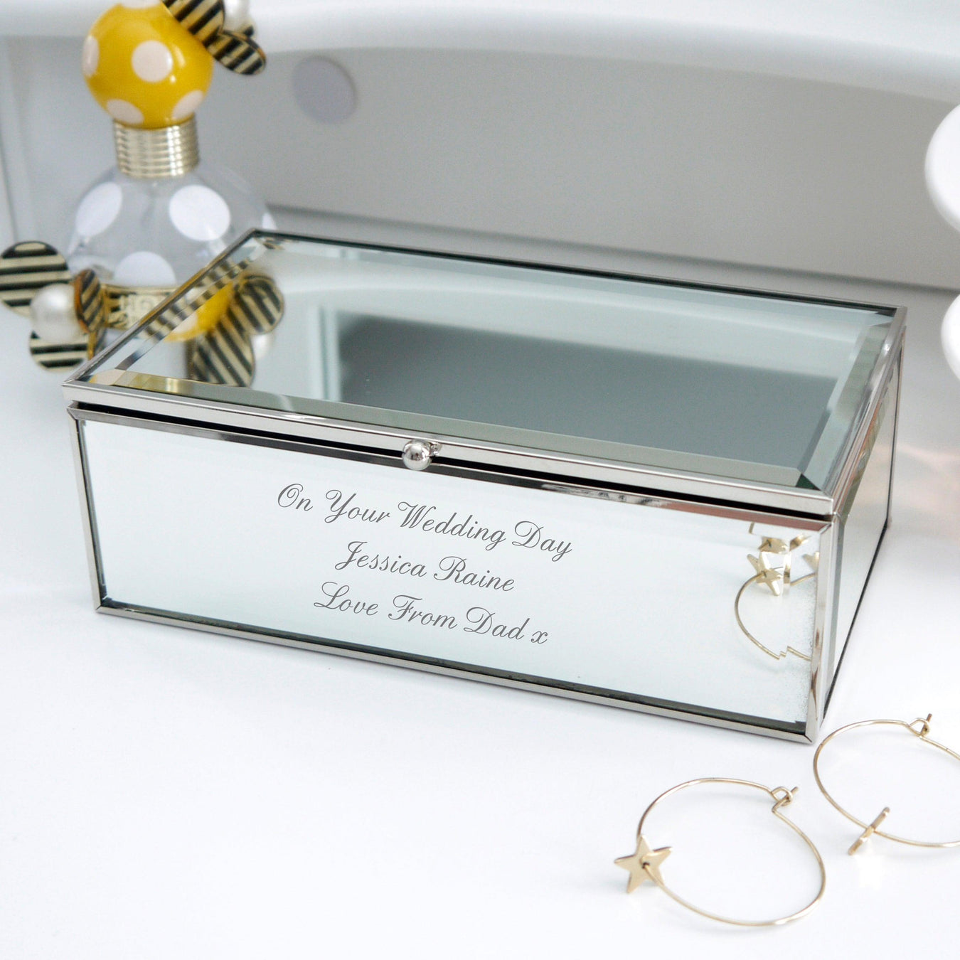 Personalised Mirrored Jewellery Boxes