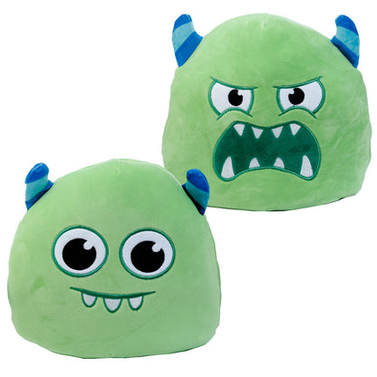 Squidglys Gary the Green Monster Reversible Monstarz Plush Toy