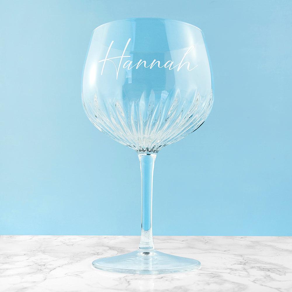 Personalised Crystal Gin Goblet