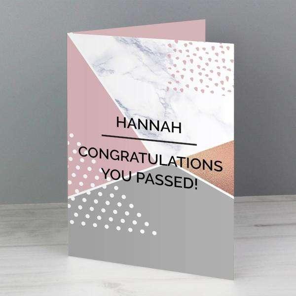 Personalised Geometric Card - Myhappymoments.co.uk