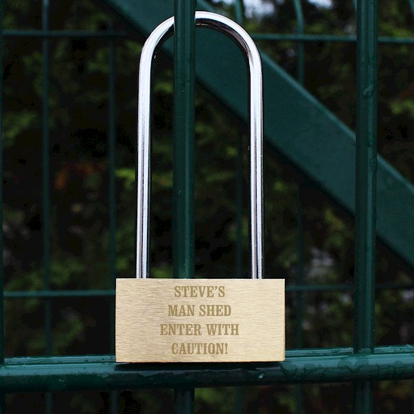 Personalised Any Message Padlock - Myhappymoments.co.uk