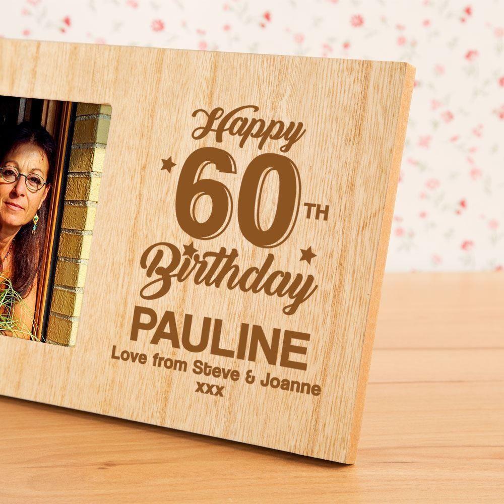 Personalised 60th Birthday Photo Frame