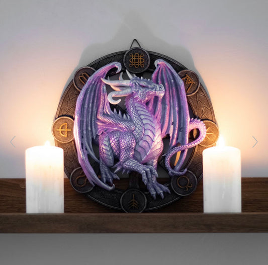 Samhain Dragon Resin Wall Plaque by Anne Stokes