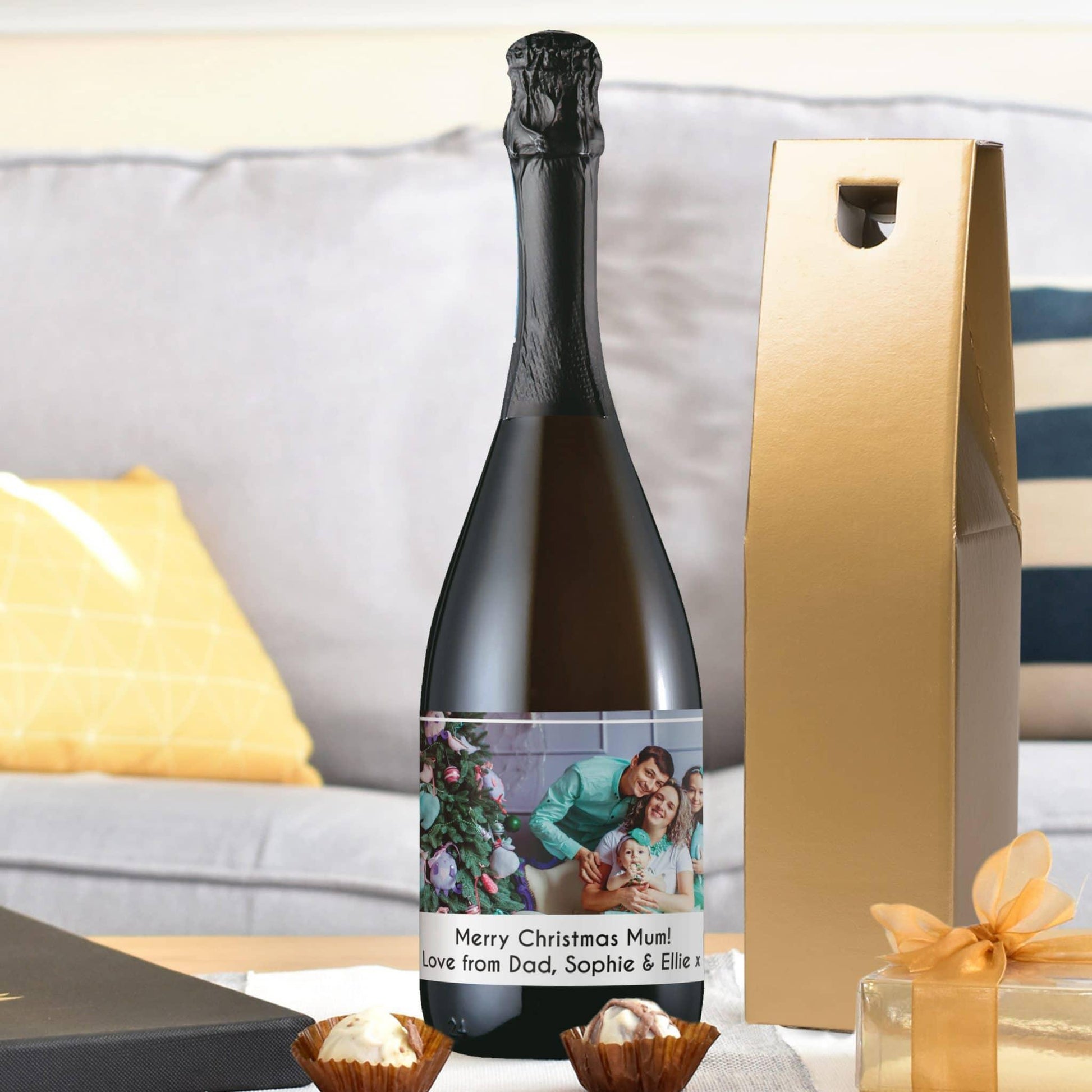 Personalised Photo Upload Prosecco Bottle