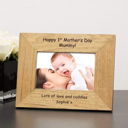 Personalised Happy 1st Mothers Day Mummy Photo Frame - Myhappymoments.co.uk