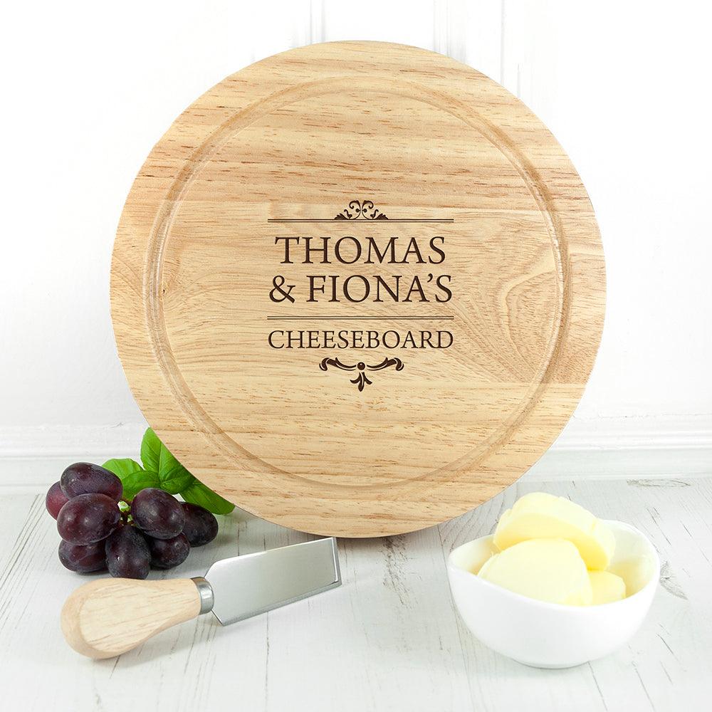 Personalised Couples Cheese Board Set