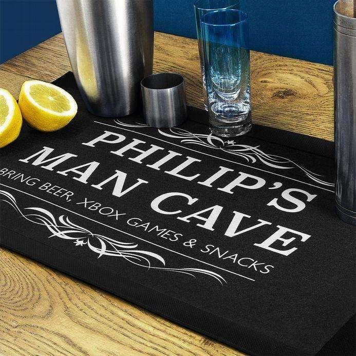 Personalised Gentlemen's Man Cave Bar Runner - Myhappymoments.co.uk