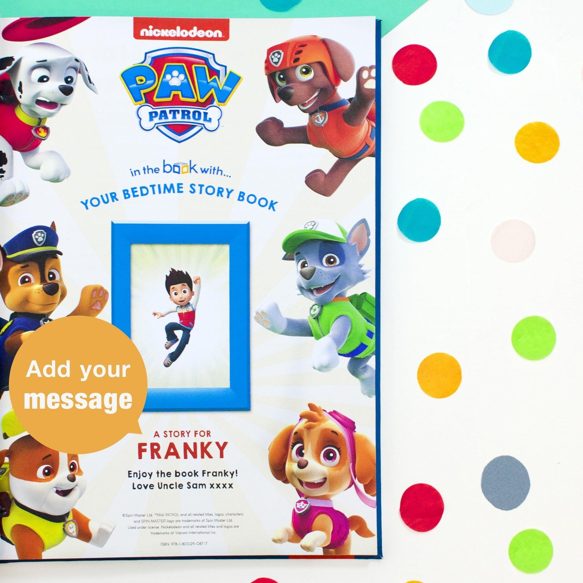 Personalised Paw Patrol Book - Bedtime Stories Collection - Free Gift Box