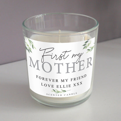 Personalised Botanical Scented Jar Candle