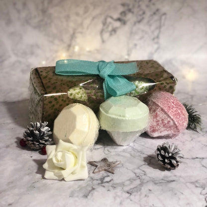 Set Of 3 Gemstone Bathbombs Gift Pack - Mix 2