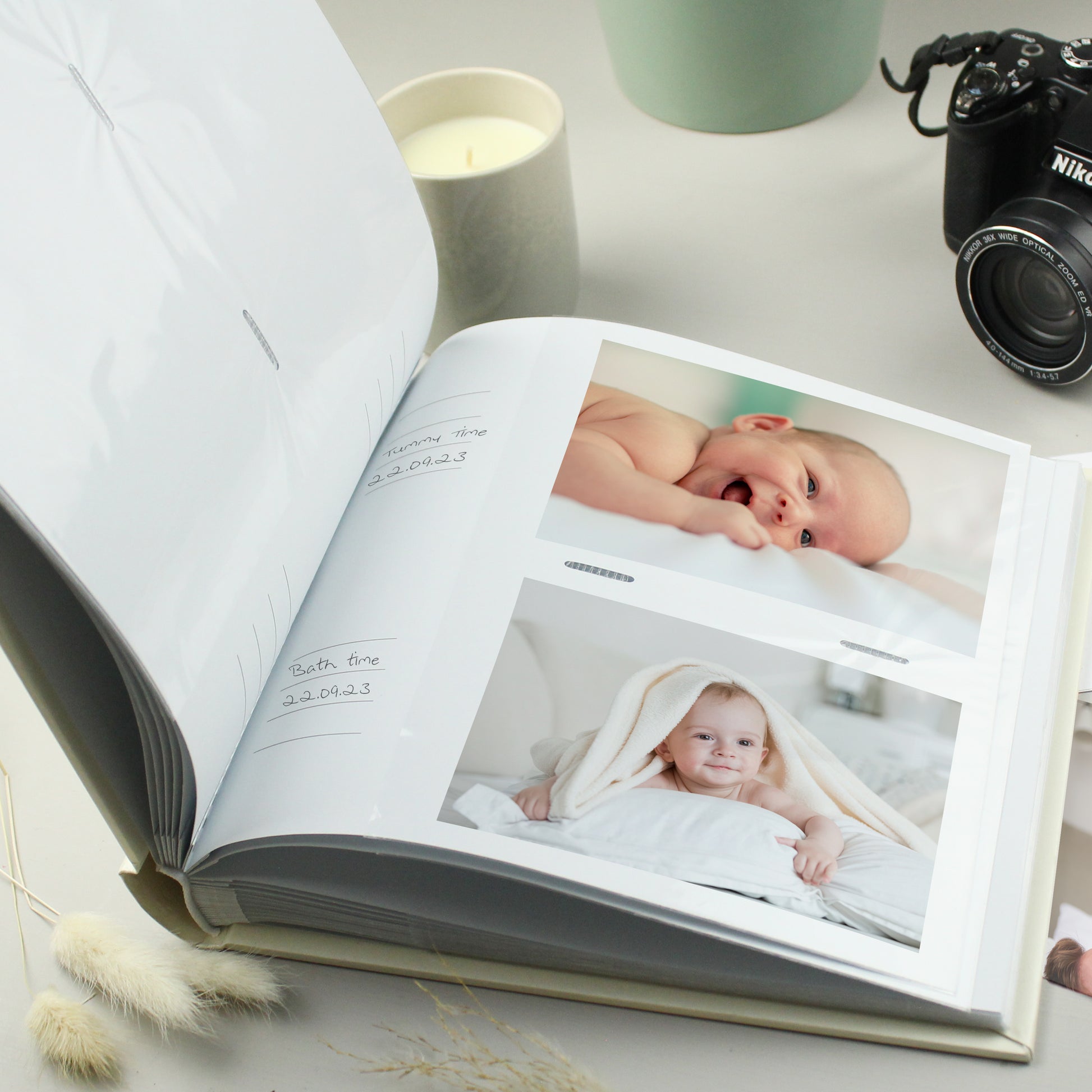 Personalised 'Truly Blessed' Christening Square Photo Album