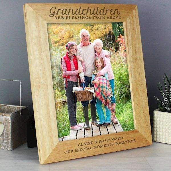 Personalised Grandchildren Photo Frame 8x10 - Myhappymoments.co.uk