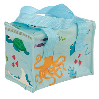 Woven Sealife Cool Insulated Lunch Bag - Myhappymoments.co.uk