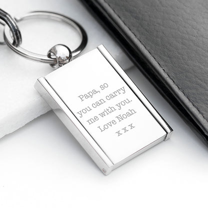 Personalised Mini Photo Frame Keyring