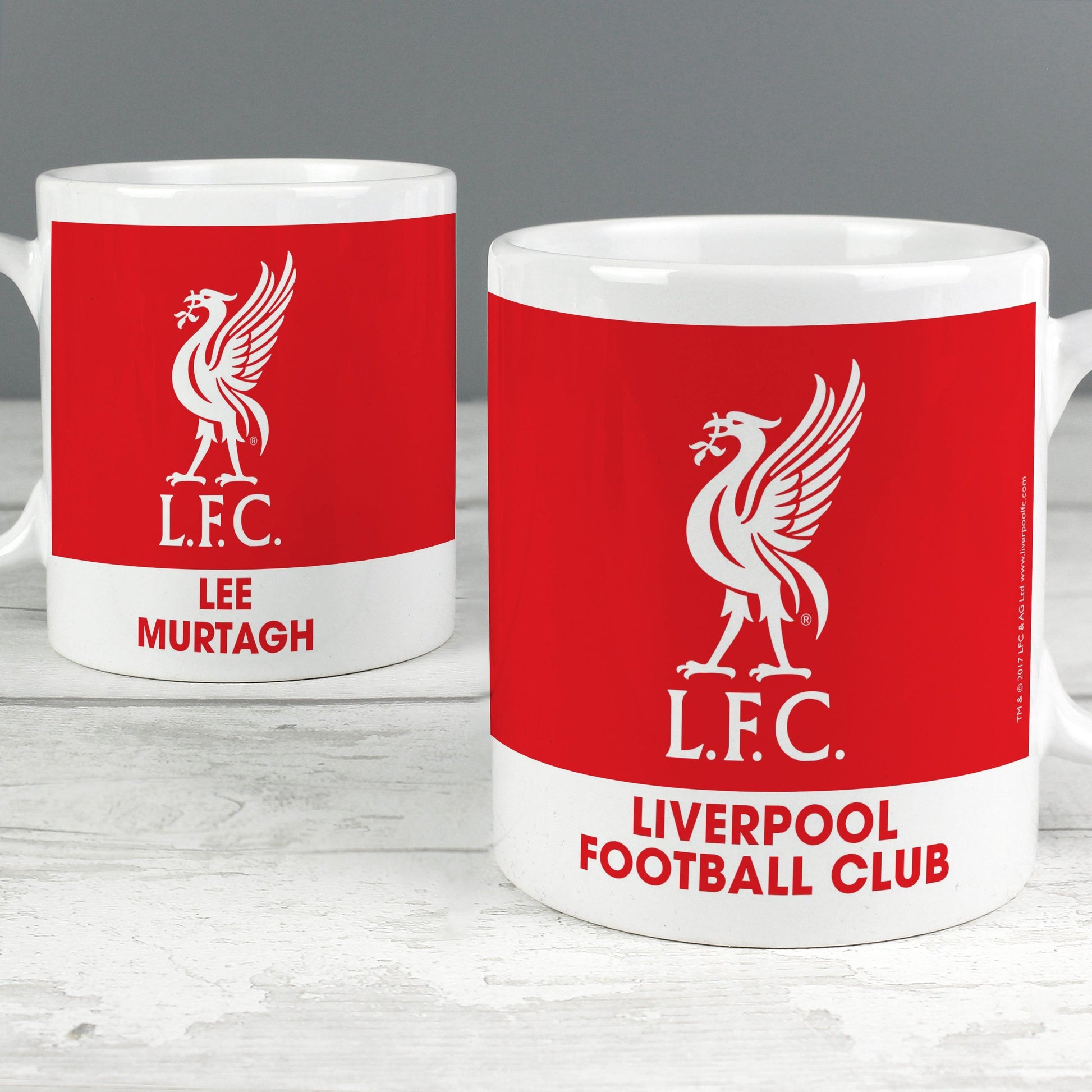 Personalised Liverpool FC Bold Crest Mug