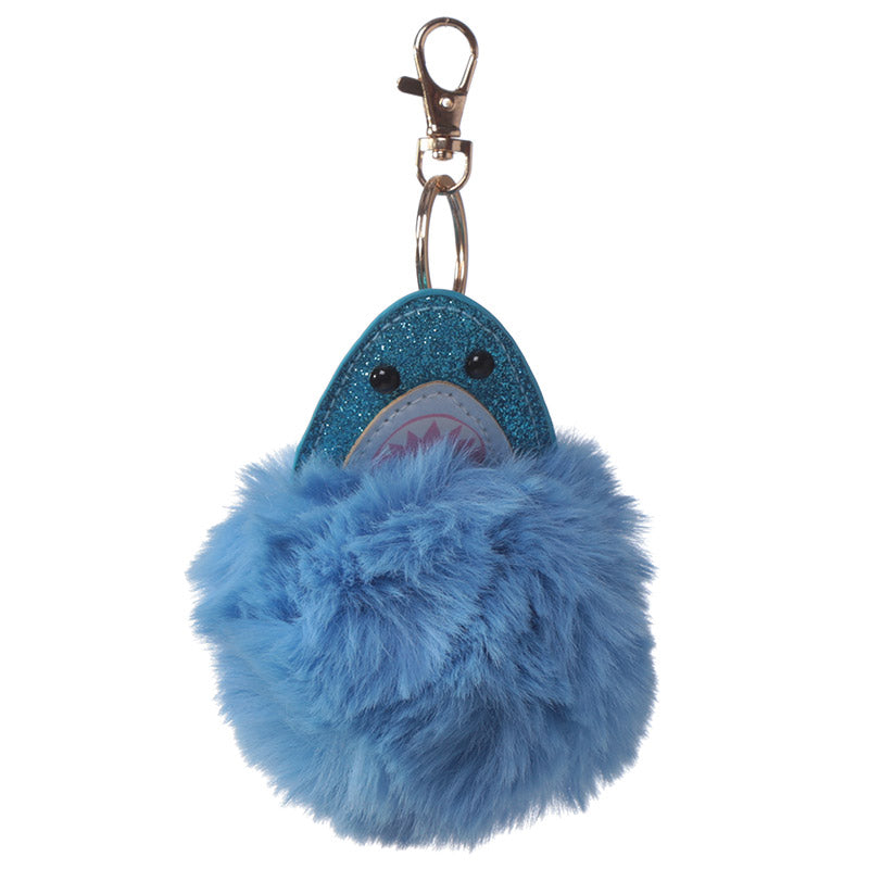 Shark Pom Pom Keyring - Myhappymoments.co.uk