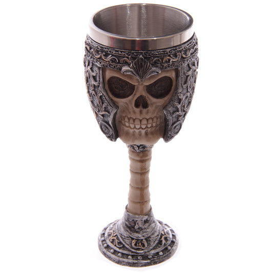 Decorative Skull Warrior Goblet