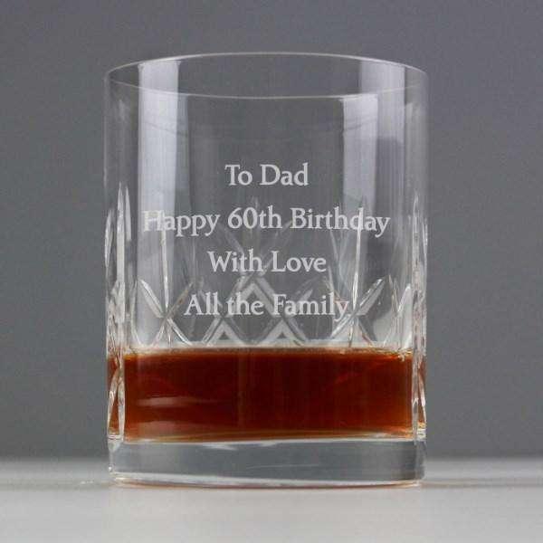 Personalised Crystal Whiskey Glass - Myhappymoments.co.uk