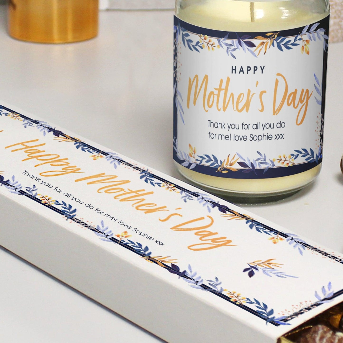 Personalised Happy Mother’s Day Candle Jar & Truffles