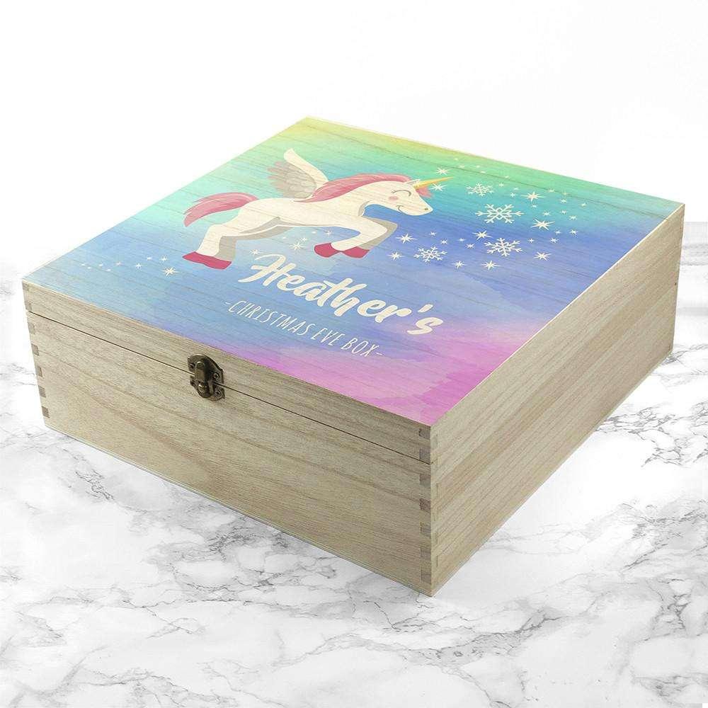 Personalised Unicorn Christmas Eve Box - Myhappymoments.co.uk