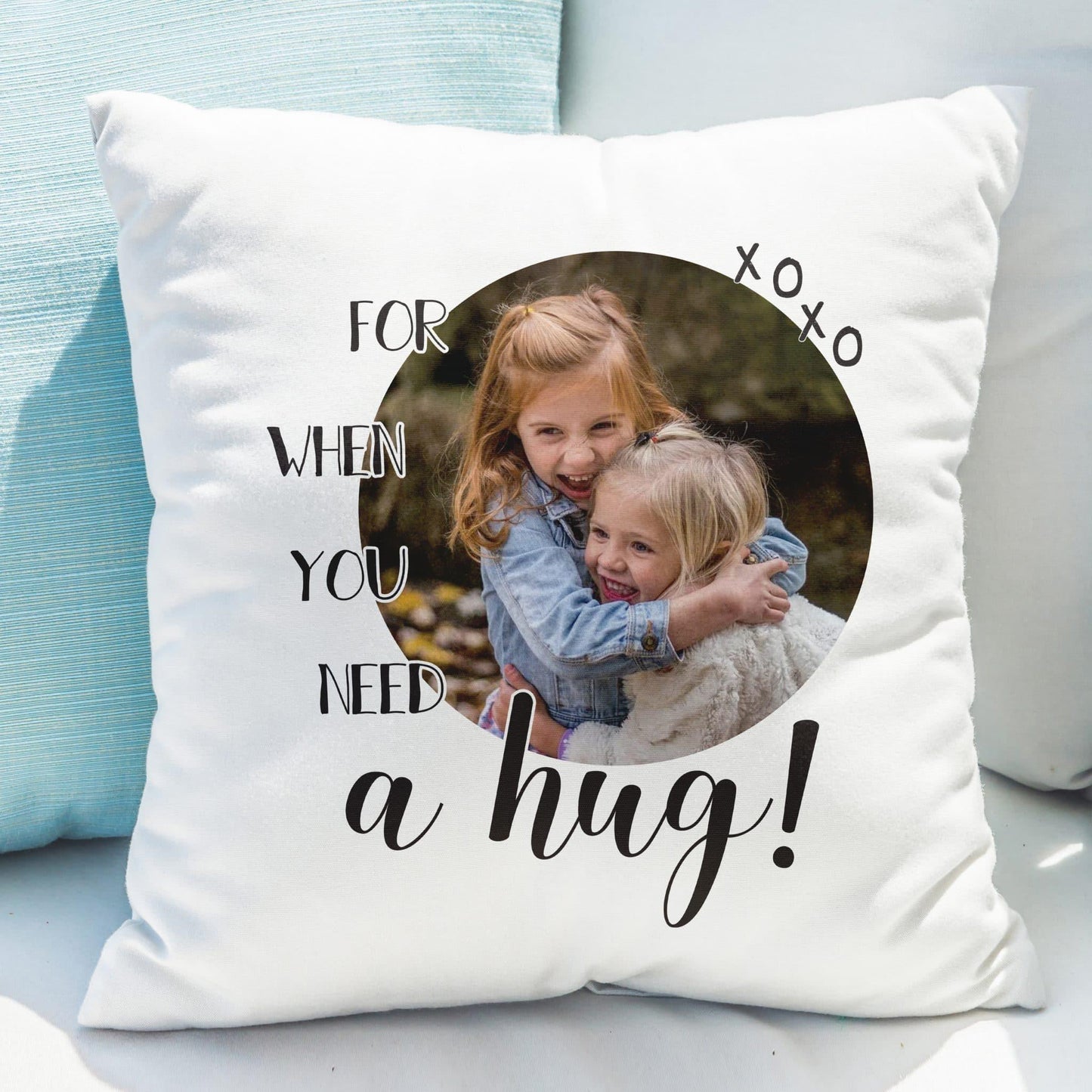 Need A Hug Photo Upload Cushion