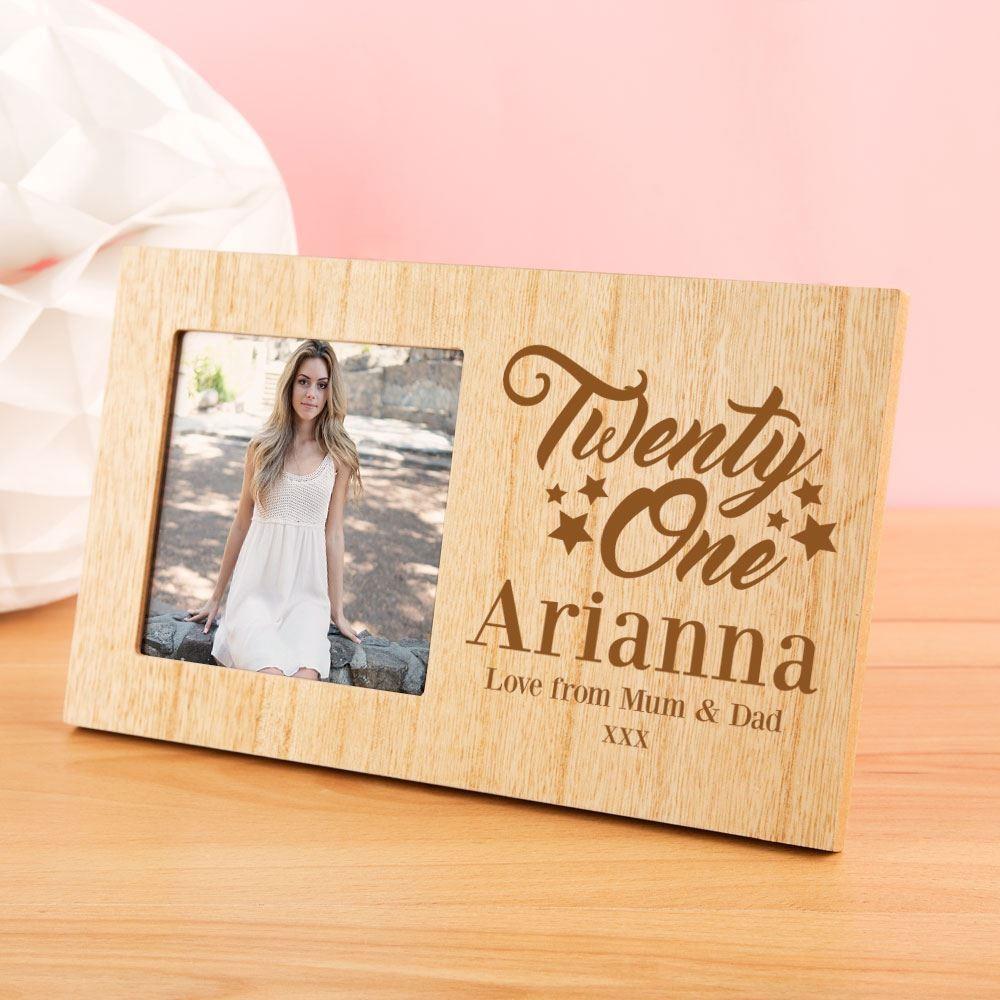 Personalised 21st Birthday Photo Frame