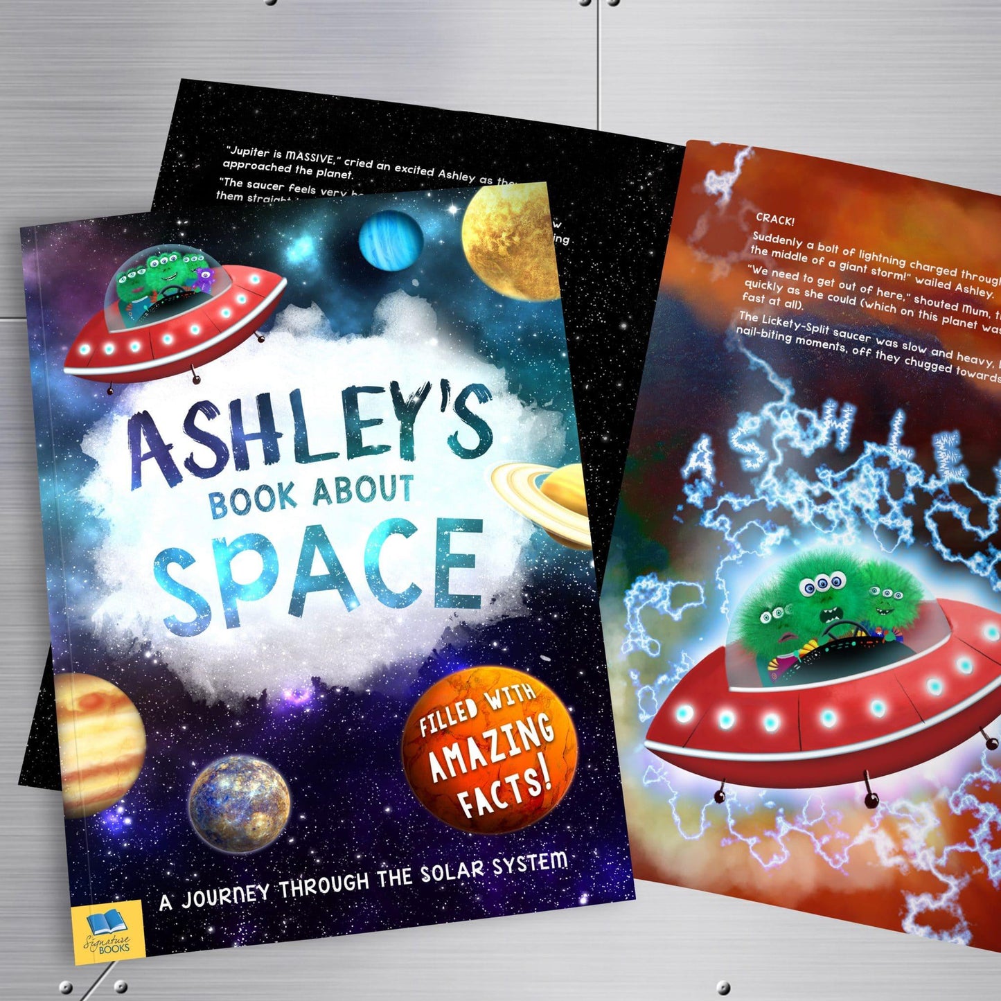 Personalised Space Book & Toy Gift Set