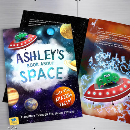 Personalised Space Book & Toy Gift Set