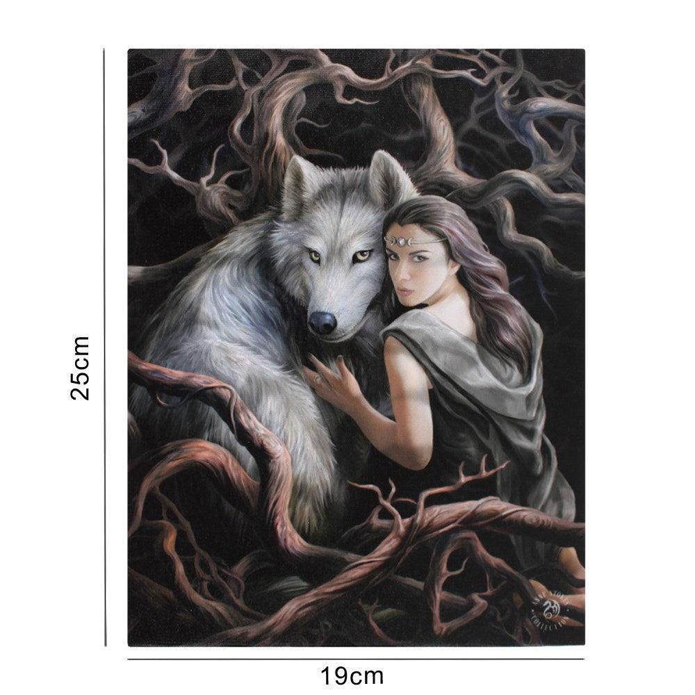 19x25cm Soul Bond Canvas Plaque by Anne Stokes