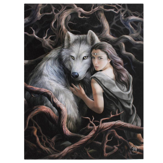 19x25cm Soul Bond Canvas Plaque by Anne Stokes