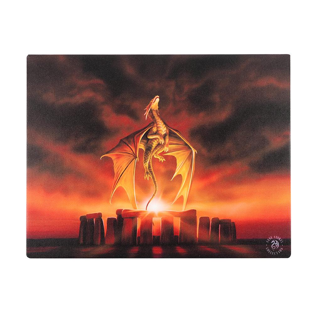 25x19cm Solstice Canvas Plaque by Anne Stokes