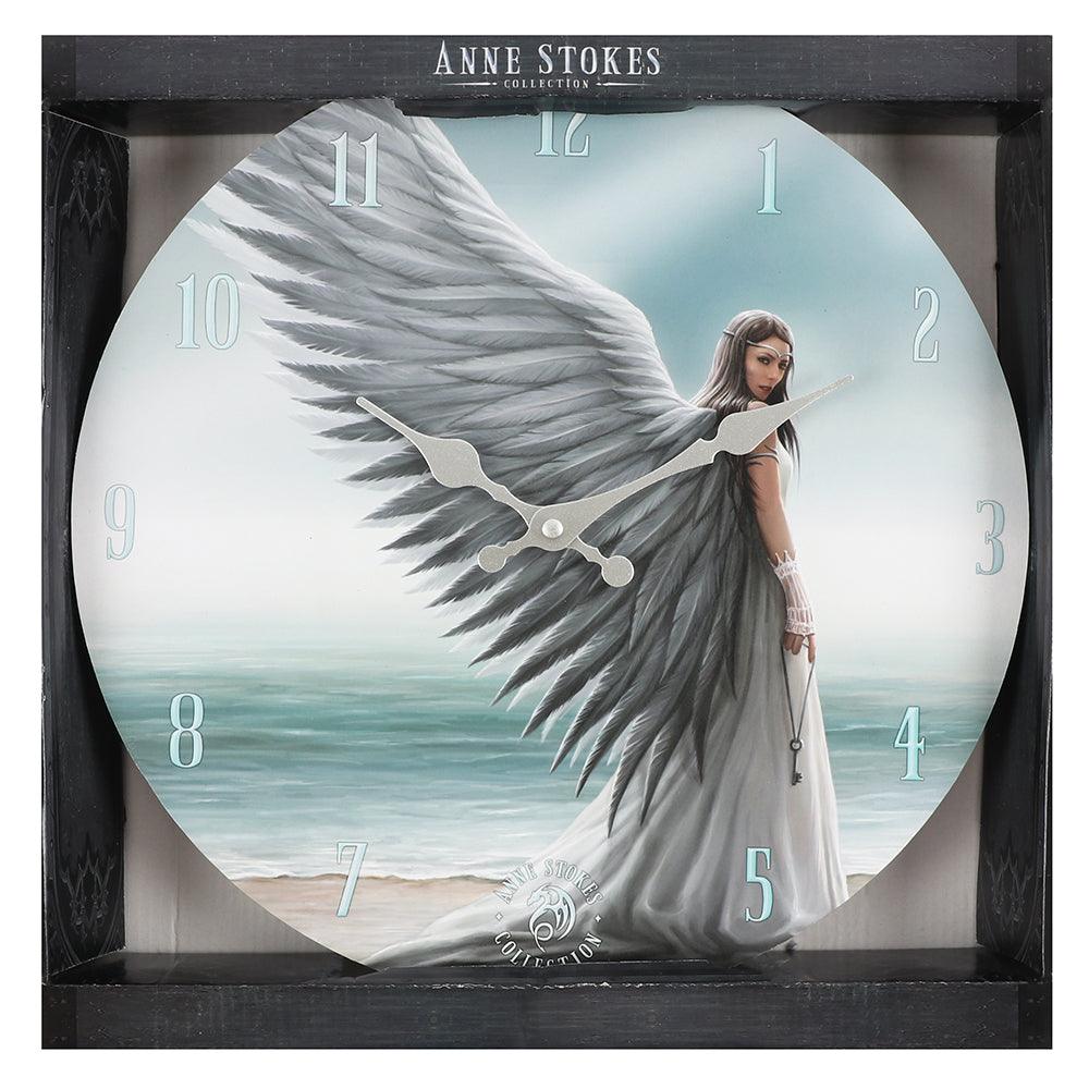 Spirit Guide Angel Wall Clock by Anne Stokes