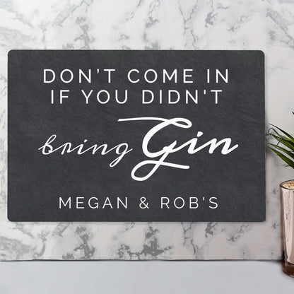 Personalised Gin Metal Sign - Pukka Gifts